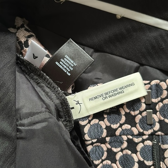 Ann Taylor Kate fit cropped tailored pants flower pattern - Picture 5 of 8